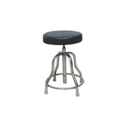 Wellsure Healthcare Stainless Steel Revolving Stool with Cushion Top