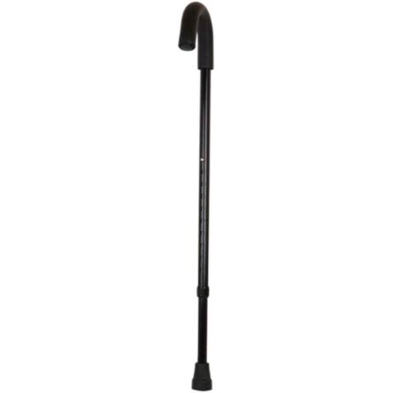 Entros Premium Aluminum Height Adjustable Single U-Shaped Folding Walking Stick