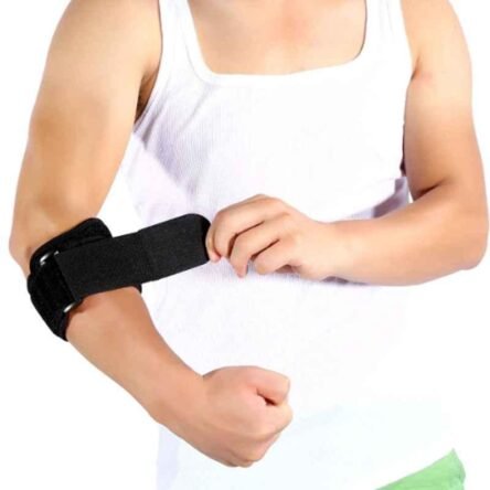 Fidelis Healthcare Elastic Black Tennis Elbow Support
