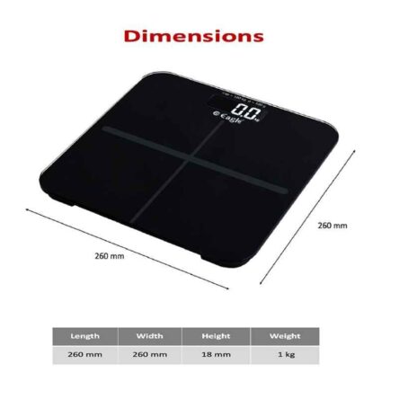 Eagle 180kg Electronic Tempered Glass LCD Personal Weighing Scales