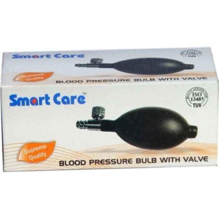 Smart Care BP18 Black BP Monitor Bulb with Valve Latex