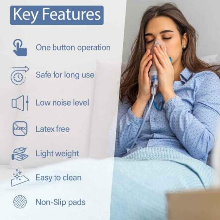 Ozocheck Multicolour Piston Compressor Nebulizer