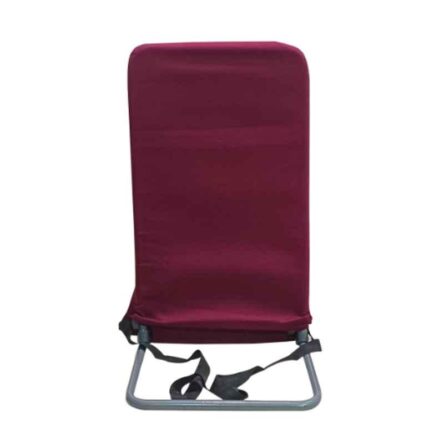 Kawachi Maroon Small Portable Folding Relaxing Yoga Meditation Chair for Kids & Back Support