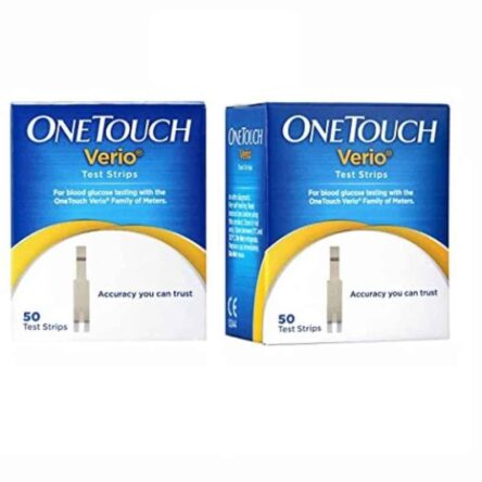 OneTouch 50 Pcs Verio Diabetes Test Strips Box (Pack of 2)