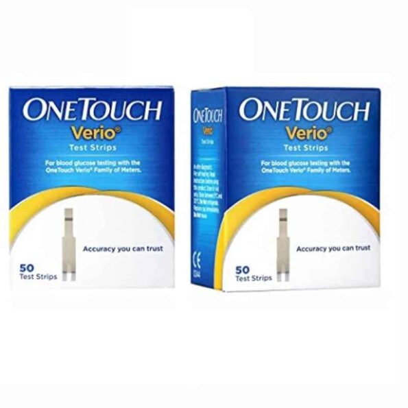 OneTouch 50 Pcs Verio Diabetes Test Strips Box (Pack of 2)