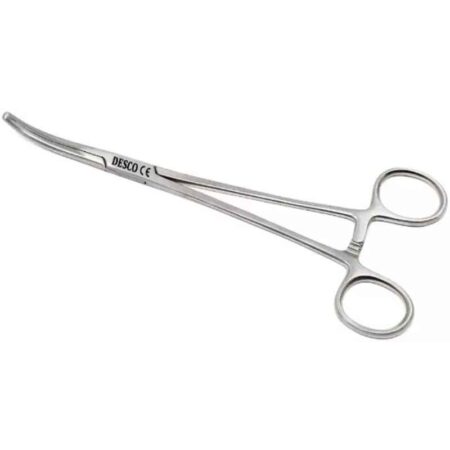 Desco 6 inch Stainless Steel Kocher Artery Curved Tissue Forceps