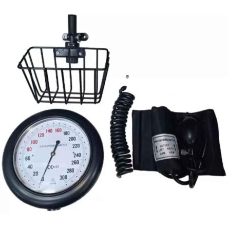 Divine Medicare Black & White Round Dial Blood Pressure Monitor