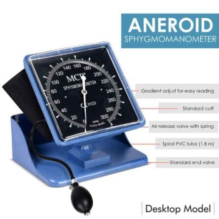 MCP ABS Desk & Wall Type Square Sphygmomanometer BP Monitor