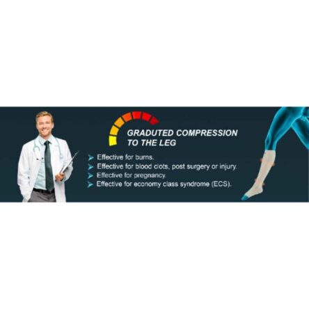 Tynor Compression Garment Leg Below Knee Open Toe Support