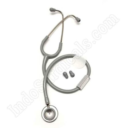 Indosurgicals Silvery Aluminium Grey Stethoscope