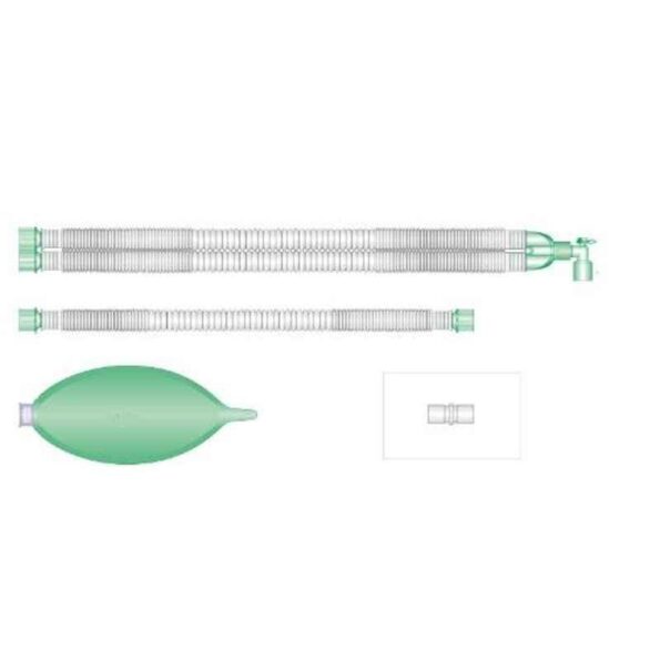 Intersurgical 22mm 1.5m Compact Extendable Breathing System Set with 3L Bag & Limb