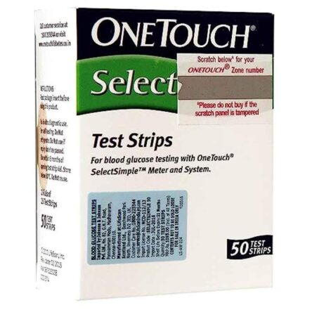 OneTouch 50 Pcs Select Diabetes Test Strips Box (Pack of 2)