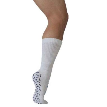 Flamingo Light Blue Diabetic Socks with Anti Skid