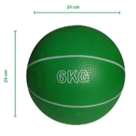 Arnav 6kg Rubber Medicine Exercise Soft Ball & No Bounce Yoga Cross Fit