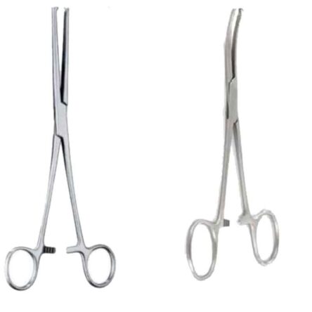 Forgesy 6 inch Stainless Steel Straight & Curved Artery Forceps