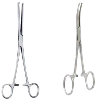 Forgesy 6 inch Stainless Steel Straight & Curved Artery Forceps