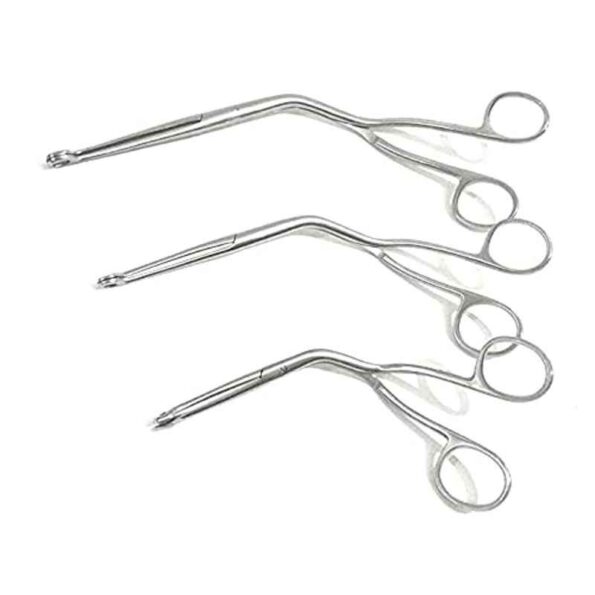 Skybound 3 Pcs Stainless Steel Magill Forceps Set for Adult