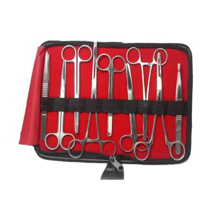 Forgesy 9 Pcs Stainless Steel Dressing Instrument Set for Medical Doctors