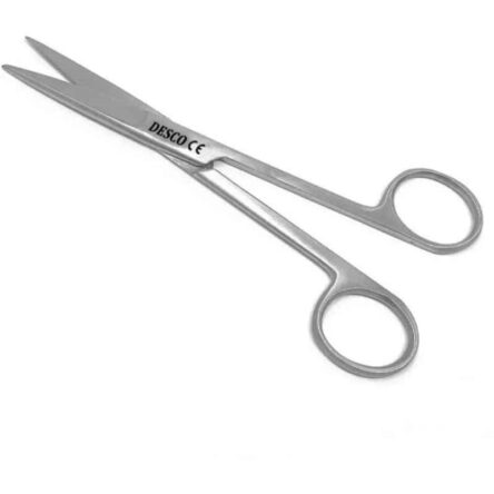 Desco 5 inch Stainless Steel Straight Sharp Dressing Scissor