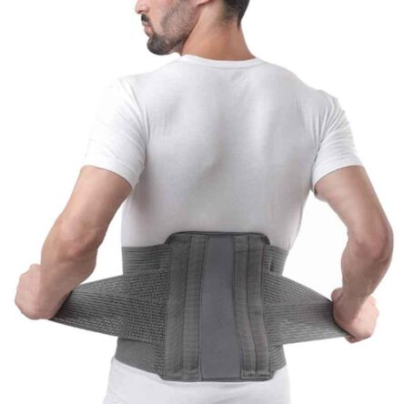 Fidelis Healthcare Elastic Grey Contour Lumbo Sacral Belt