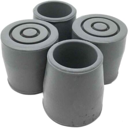 Entros Round Grey Rubber Shoe for Commode Chair