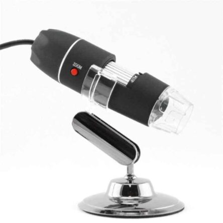 Microware 40-1000X 8 LED Digital USB Electronic Microscope with Metal Base