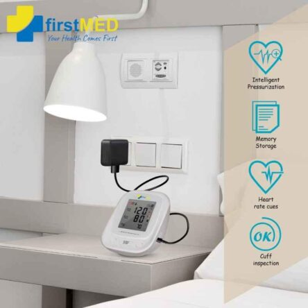 Firstmed White Automatic Talking Blood Pressure Monitor with C-Type USB