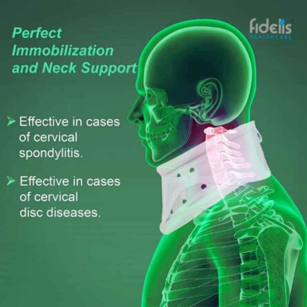 Fidelis Healthcare Elastic White Adjustable Cervical Hard Collar