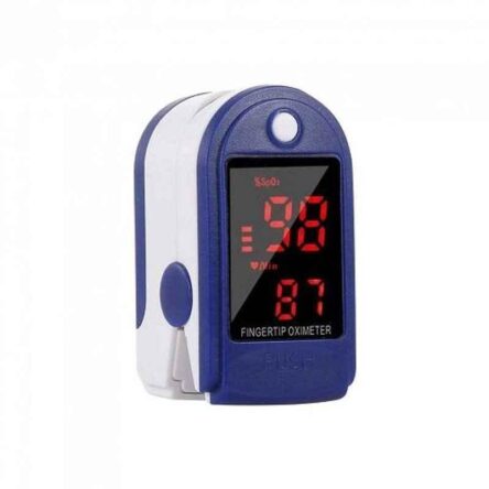 WTS LK87 Blue & White Fingertip Pulse Oximeter with OLED Display