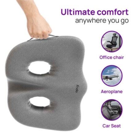 Frido Ultimate Memory Foam U-Shaped Socket Seat Cushion with Cooling Gel