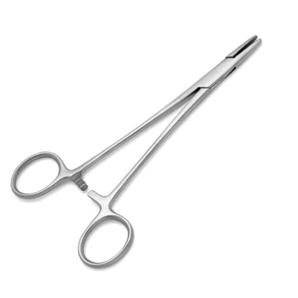 Forgesy GSS08 4 inch Stainless Steel Silver Baby Needle Holder Forcep