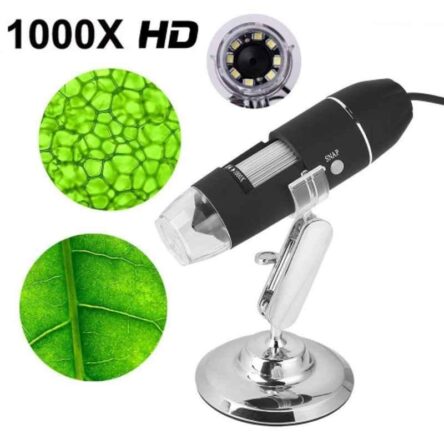 Microware 40-1000X Magnification USB Digital Microscope with OTG Function & Metal Stand