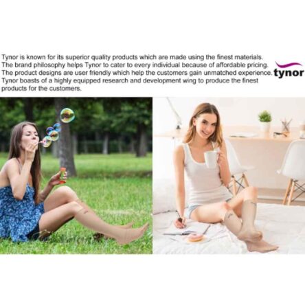 Tynor Compression Garment Leg Below Knee Closed Toe Support