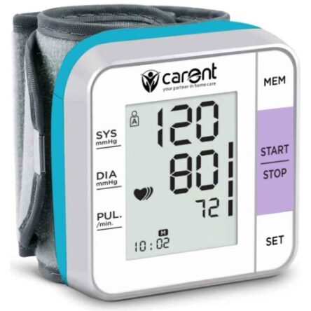 Carent White Digital Automatic Blood Pressure Monitor with USB Cable