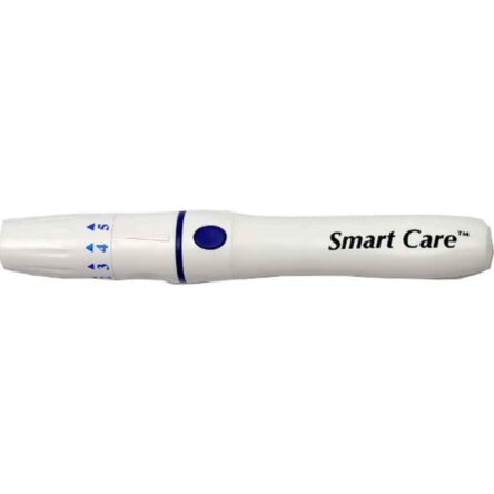 Smart Care GM05Plus07 30G Glucometer Blood Adjustable Lancet Pen Device with 100 Pieces Needle