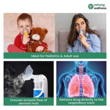 Sahyog Wellness SWNB01 Blue & White Ultrasonic Nebulizer Machine Kit