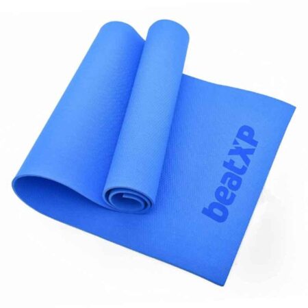 BeatXP 72x24 inch Ethylene Vinyl Acetate Blue Yoga Mat with Strap