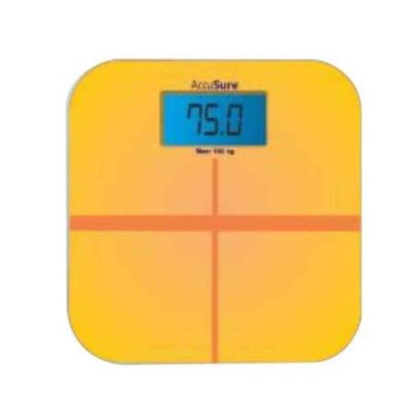 AccuSure SF-180B 180kg Yellow Designer Weighing Scale