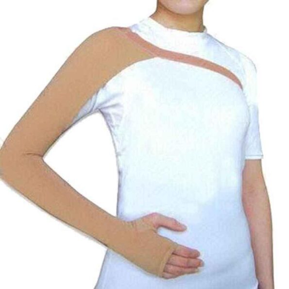 Isha Surgical OTC-320 White Cotton Compression Arm Sleeves