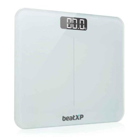 BeatXP Gravity Elite 180kg Tempered Glass White Digital Weighing Scale