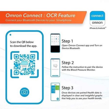 Omron HEM-7361T Bluetooth Digital Automatic Blood Pressure Monitor