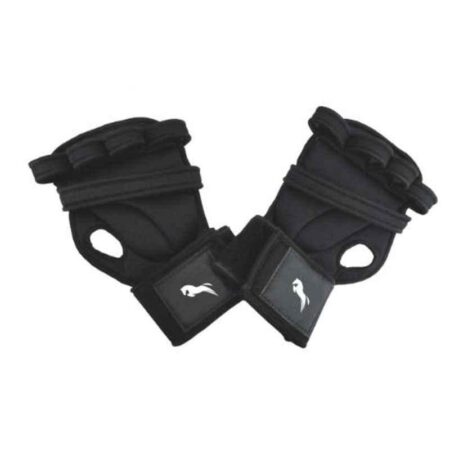 Just Rider Black Weightlifting & Exercise Gloves for Men & Women (Pack of 5)