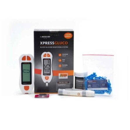 Accurex Xpress Gluco Digital Glucometer Kit