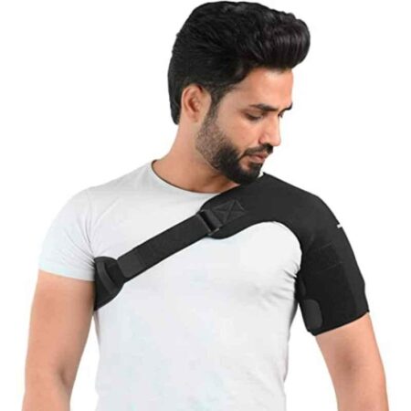 K Squarians Neoprene Black Shoulder Support