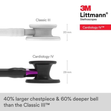 3M Littmann 27 inch Black Tube Cardiology IV Diagnostic Stethoscope