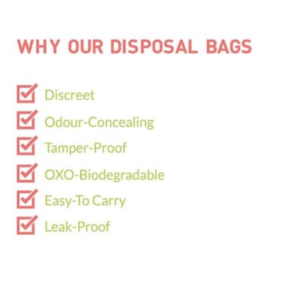 Sirona 15 Pcs Plastic Sanitary & Diaper Disposable Bag Set (Pack of 10)