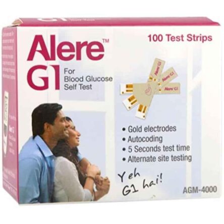 Alere G1 100 Pcs Glucometer Test Strips