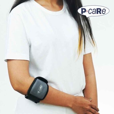 P+caRe Grey & Black Contoured Tennis Elbow Wrap