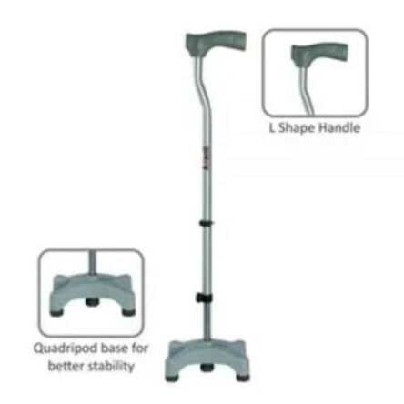 Magna Height Adjustable Quadripod Walking Stick