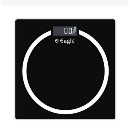 Eagle EEP1007B 180kg Black Electronic Personal Weighing Scale with LCD Display